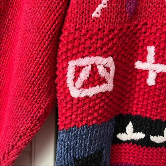 Vintage Funsport Novelty Cardigan sweater M - Picture 6 of 9